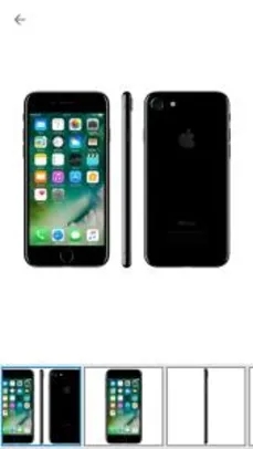 iPhone 7 Apple 32GB Preto Brilhante 4G Tela 4,7” - Retina Câm 12MP + Selfie 7MP iOS 11 Proc. Chip A10 | R$2.249