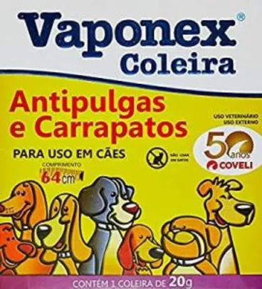 Coleira Vaponex Coveli para Cães R$10