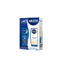 Kit Nivea Protetor solar FPS 70 + Protetor solar facial FPS 60 | R$28