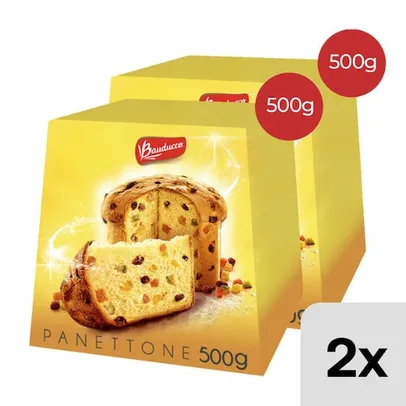 Panettone Bauducco 500g - Kit com 2 unidades