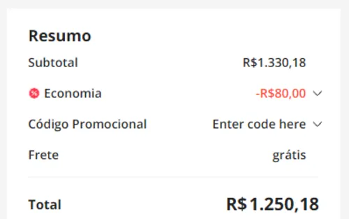 Imagem na descrição da promoção