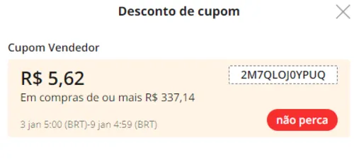 Imagem na descrição da promoção