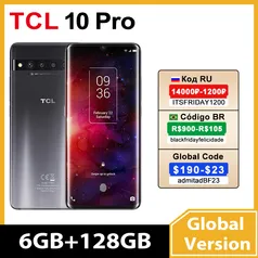 Smartphone TCL 10 Pro com tela Amoled e curvada