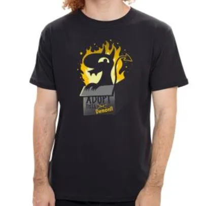 Saindo por R$ 35: Camiseta Adopt This Demon - Masculina | R$35 | Pelando