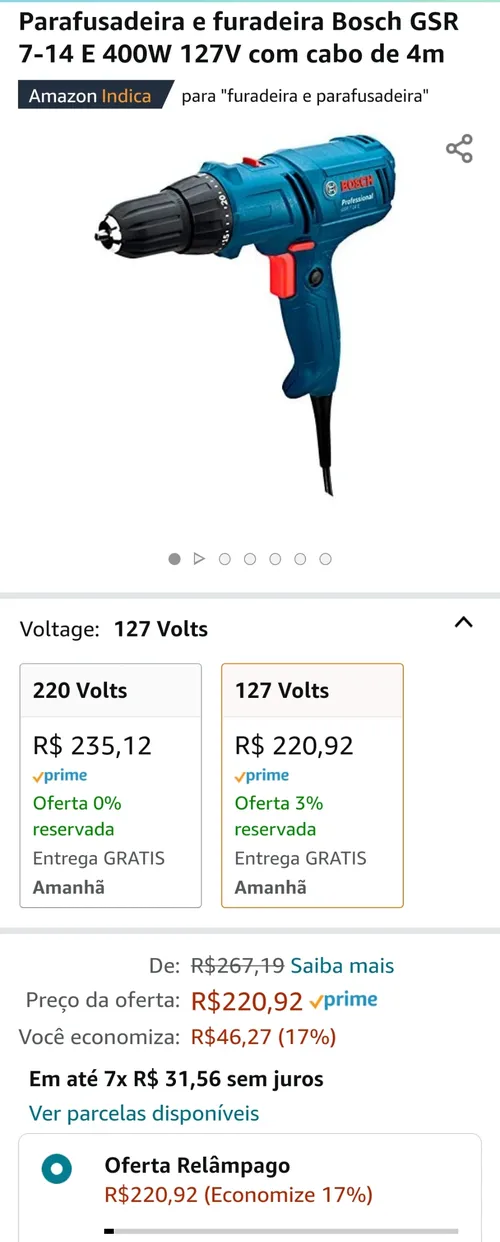 Imagem na descrição da promoção