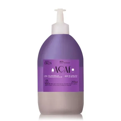 [Primeira Compra] Refil Óleo Trifásico Desodorante Corporal Ekos Açaí 200 ml 