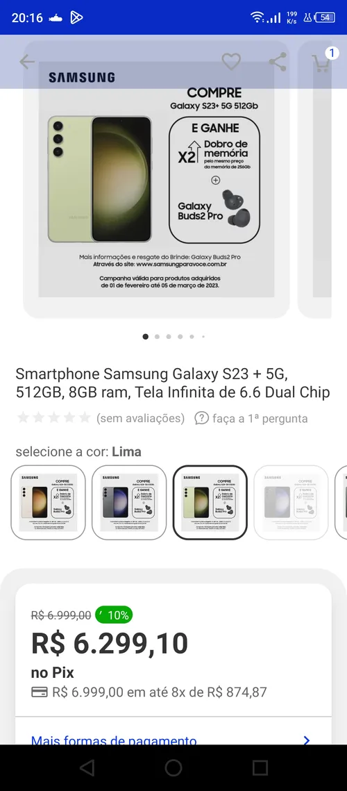 Imagem na descrição da promoção