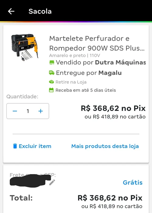 Imagem na descrição da promoção