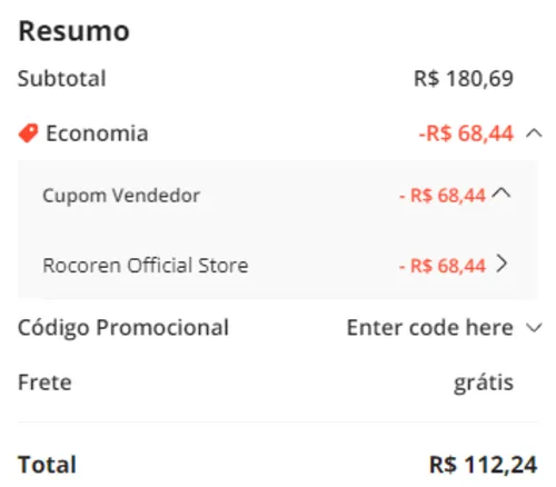 Imagem na descrição da promoção