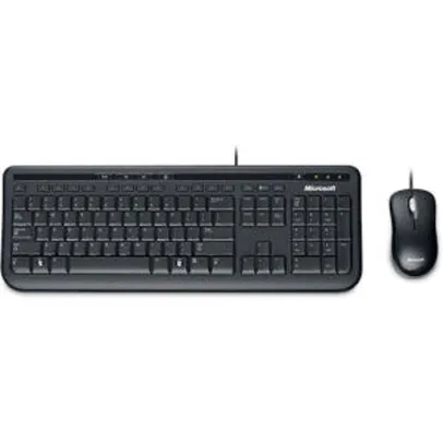 [cc sub] Kit Teclado e mouse Wired Desktop 600 - Microsoft | R$68