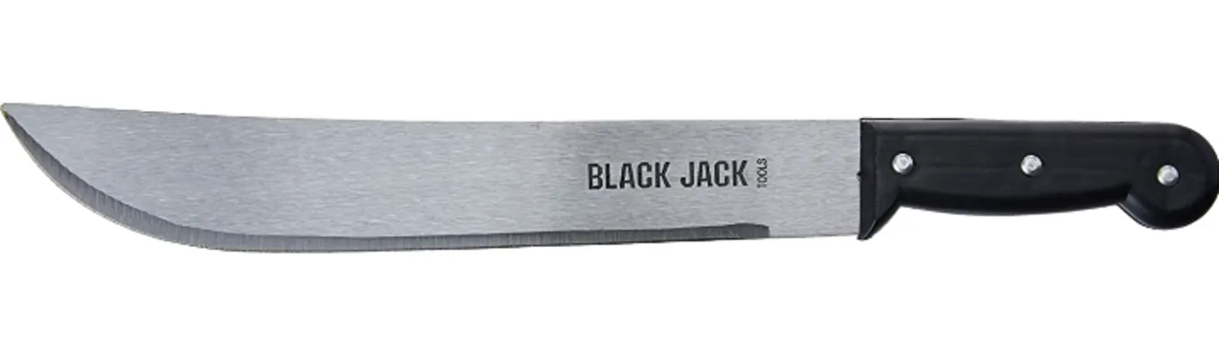 Facão Cabo Plástico 12", Black Jack, TEM PRIME | R$15