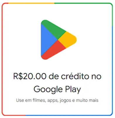 R$20 de crédito na Google Play para assinantes do Google One