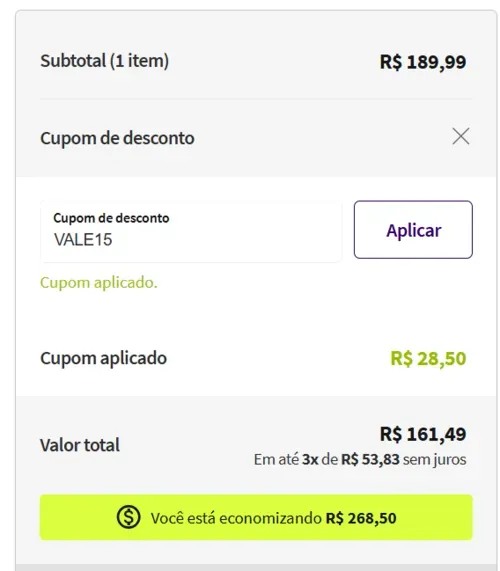 Imagem na descrição da promoção