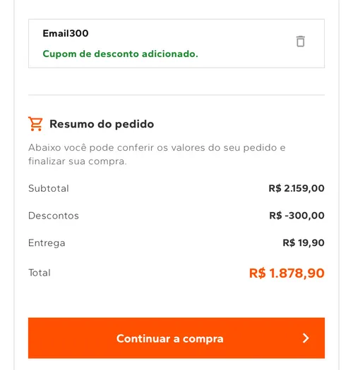 Imagem na descrição da promoção