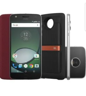  Smartphone Motorola Moto Z Play Sound Ed. Preto Tela 5.5" Android™6.0.1 Marshmallow Câm 16Mp 32Gb - R$1320