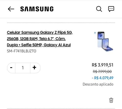 Imagem na descrição da promoção