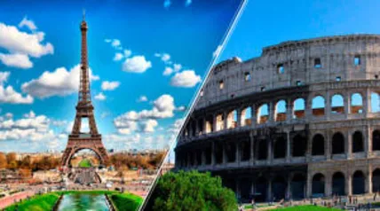 Viaje para Paris e Roma!!