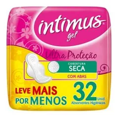 Absorvente Intimus Gel Normal Seca com Abas 32 Unidades