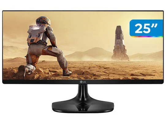 Monitor Gamer Ultrawide 75Hz Full HD 25” LG - 25UM58G-P IPS 2 HDMI 1ms 