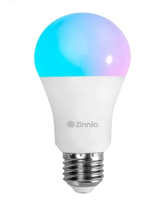 Lampada Inteligente Zinnia Crux CR100, 10W, Wi-Fi, RGB, Branca, ZNS-ZNCR10W-RGBC01