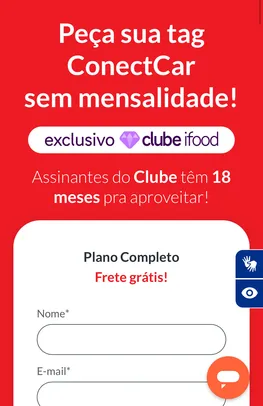 ConectCar | 18 meses Grátis - Clube iFood