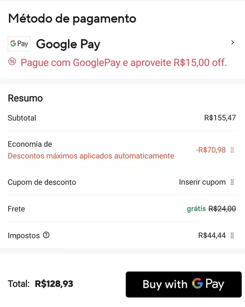 Imagem na descrição da promoção