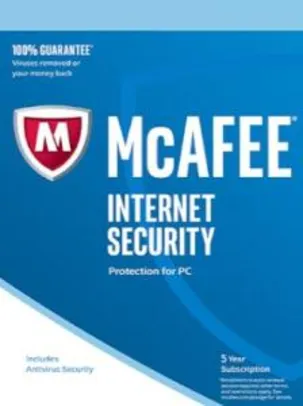 McAfee Internet Security 1 PC 5 Years Key GLOBAL -R$10