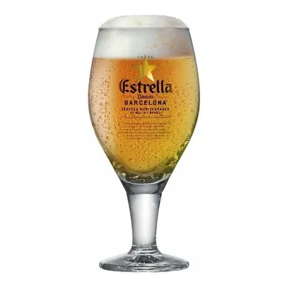 Taça De Cerveja De Cristal Alemão Estrella Daan 430ml 