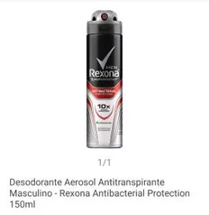 [clube da lu] Desodorante Aerosol - Rexona Antibacterial Protection 150 mL
