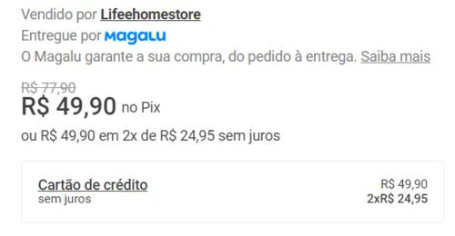 Imagem na descrição da promoção