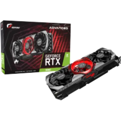 Placa de Vídeo Colorful, GeForce, iGame RTX 3080 Advanced OC 10G-V, LHR, 10GB, GDDR6X, 320Bit, DLSS, Ray Tracing