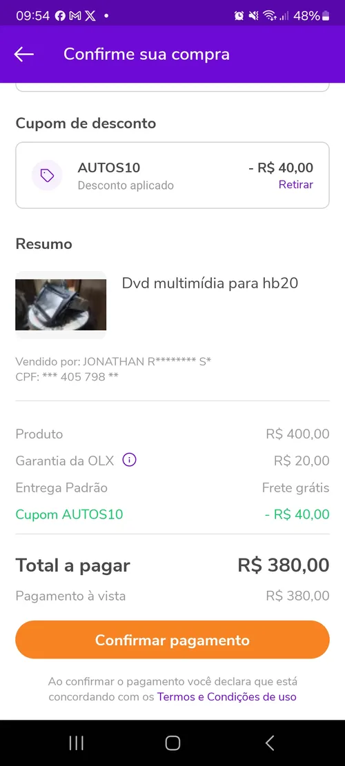 Imagem na descrição da promoção