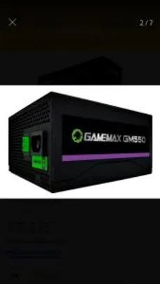 Fonte Gamemax GM 550 - 550w 80 plus bronze | R$335