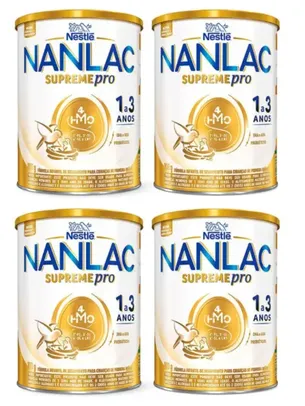 Kit 4 Fórmula Infantil Nanlac Supreme Pro 800g