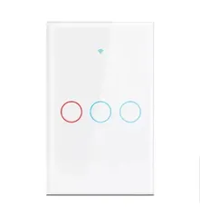 [Taxa Inclusa] - Interruptor de Luz Inteligente Wi-Fi, Tuya Touch, Compatível com Alexa Google Home