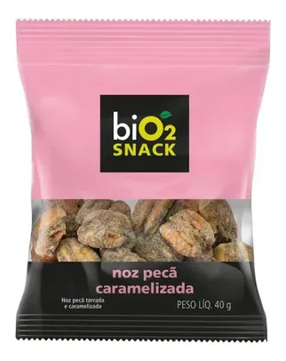 Noz-pecã Caramelizada Bio2 Snack Pacote 40g