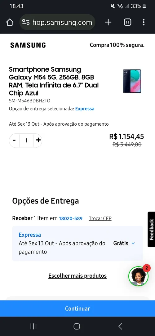 Imagem na descrição da promoção