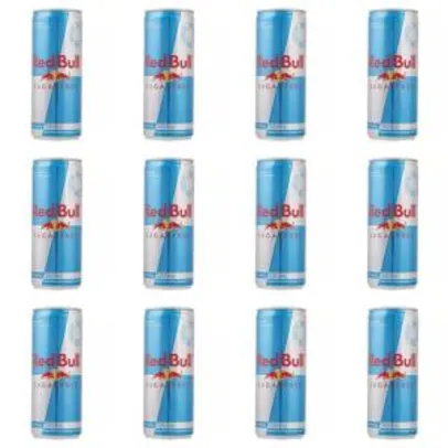 [AME] Red Bull Energético Lata S/ Açúcar 250ml (kit C/12) - R$158 (ou R$79 com Ame)