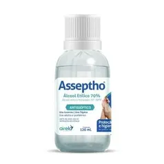 Álcool 70% Asseptho 120ml | R$1