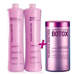 Plastica Dos Fios Kit Escova Progressiva + Botox Control 1 Kg