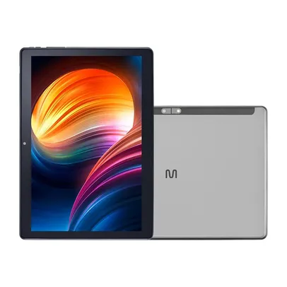 Tablet U10 4G 64GB Tela 10.1 Pol. 3GB RAM + Wi-Fi Dual Band com Google Kids Space Android 12 Prata - NB386