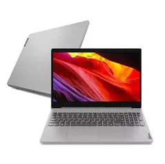 Notebook Lenovo Ideapad 3 R5 5500U 256GB 8GB RAM Linux Tela 15.6 - Cinza