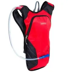 Mochila de Hidratação 2 Litros para Esportes e Ciclismo Vermelha Trek | R$65