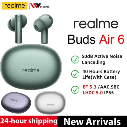 [com taxa] Realme Buds Air 6