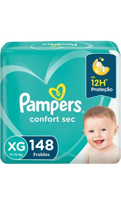 Fralda Pampers Confort Sec XG 148 Unidades