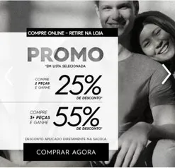 Renner com até 55% de desconto progressivo