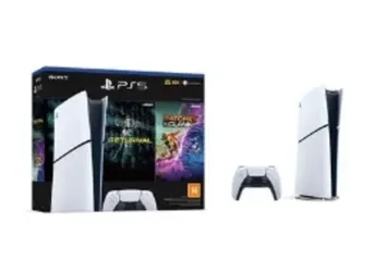 Console PlayStation 5 Slim, Edição Digital, Branco + 2 Jogos - 1000038914