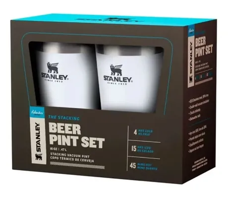 [Com Cashback Pelando R$ 148] Gift Set Copos sem Tampa Polar | 473ML