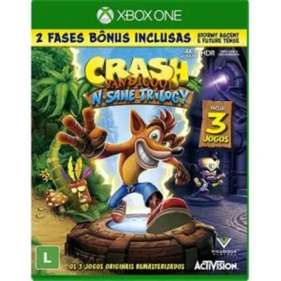 [AME] Crash Bandicoot N' Sane Trilogy - XBOX ONE (R$20,00 de Volta) | R$100