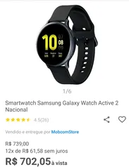 Smartwatch Samsung Active 2